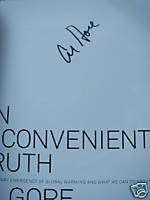 SIGNED 1ST An Inconvenient Truth by Al Gore TPB 2006 9781594865671 