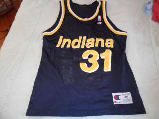 Vintage 90s Reggie Miller Indiana Pacers Away Jersey Adult 40  