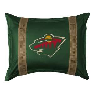   NHL Minnesota Wild Pillow Sham   Sidelines Series