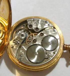 Antique Waltham 14K Gold Hunter Case Pocket Watch  