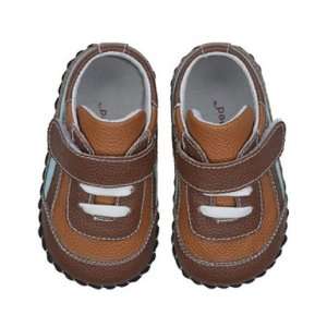  Pediped Josh Light Brown and Blue Shoes: Baby