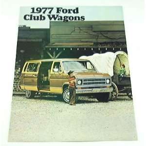 1977 77 Ford CLUB WAGON Van BROCHURE Chateau Custom 