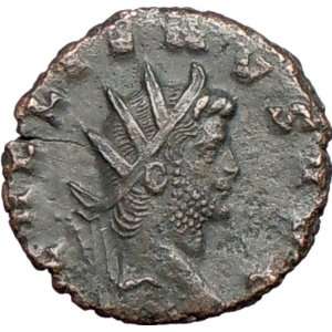   Rare Ancient Roman Coin Mars War God w branch, spear 