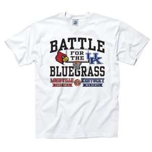   Kentucky Wildcats White Bluegrass Rivalry T Shirts
