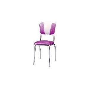 Vitro 921V   Classic Diner Chair, Curved V Back, 1 in Pulled Seat 