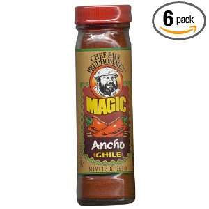 Magic Seasoning Blends Ancho Chile, 1.3 Ounce Bottles (Pack of 6)