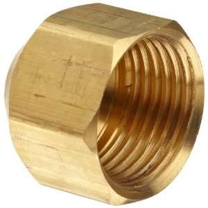 Anderson Metals Brass Tube Fitting, Cap, 5/16 Tube OD  