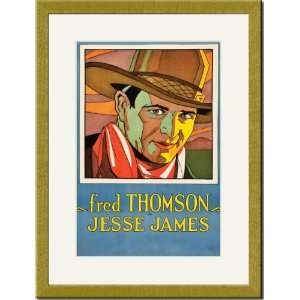  Gold Framed/Matted Print 17x23, Jesse James