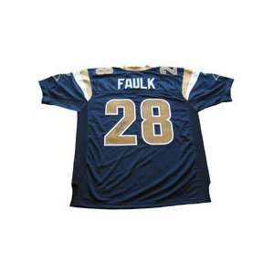  Marshall Faulk Navy Autographed Jersey: Sports & Outdoors
