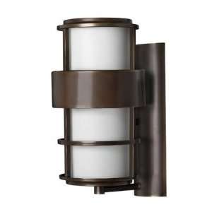   Wall Light in Vintage Black with Opal Etched glass