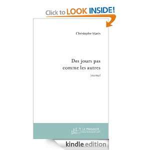 Des jours pas comme les autres  Journal (Écrits intimes) (French 