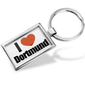 : Keychain I Love Dortmund region: North Rhine Westphalia, Germany 