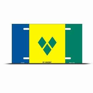 St Vincent Flag License Plate Wall Sign Tag Automotive
