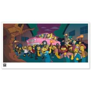  Simpsons Movie Angry Mob Paper Giclee Print Toys & Games