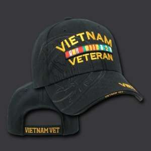  VIETNAM VETERAN MEDALLION HAT CAP SHADOW U.S. MILITARY 