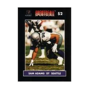  Collectible Phone Card $2. Sam Adams (DT Seattle Seahawks 