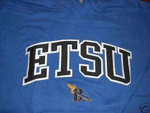 EAST TENNESSEE STATE Embroidered Hooded Sweatshirt XL  
