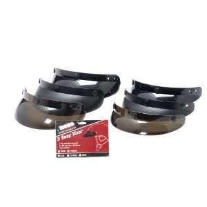   Gloss Black Standard 3 Snap Visor for Motorcycle Helmet: Automotive