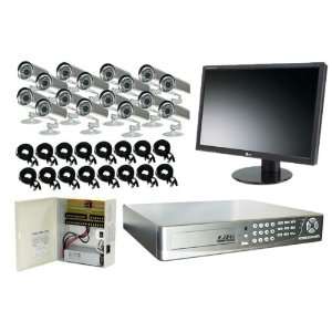  16 channel H.264 DVR Security System and IR Cameras 