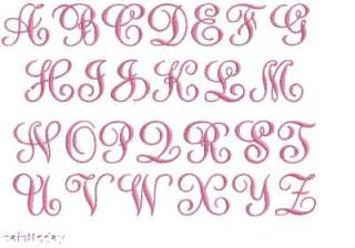 EMBROIDERY DESIGNS Monograms FONTS WEST VIEW 4 size NEW  