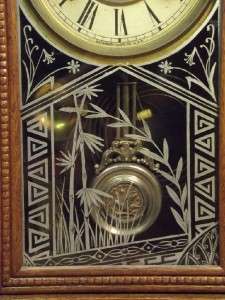 Antique Waterbury 8 Day Eastlake Parlor Clock *Time, Strike & Alarm 