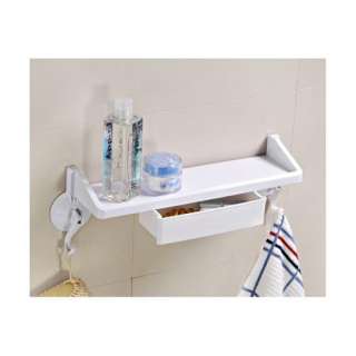 Package: 1x Magic Dual Suction Cup Organizer Rack Shelf with Drawer