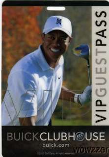 2007 Buick Invitational VIP Guest Pass TIGER WOODS Won  