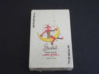 Vintage Sealed Stardust Playing Cards Plastic Coated  