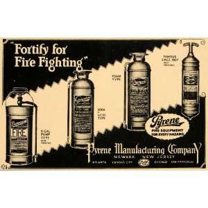   Fire Extinguishers Safety Newark   Original Print Ad