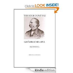 Gefährliches Spiel (German Edition) Theodor Fontane  