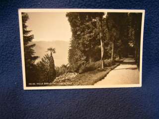 Villa Carlotta. Lago di Como. Italy. Fine real photo postcard. Unused 
