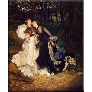  The Confidence 13x16 Streched Canvas Art by Tissot, James 