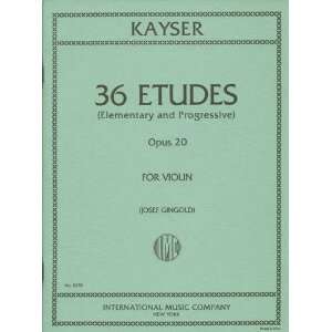  Kayser Heinrich Ernst 36 Elementary Progressive Studies Op 
