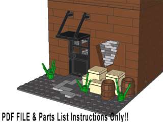 Lego Custom 2 Modular Buildings store INSTRUCTIONS ONLY  