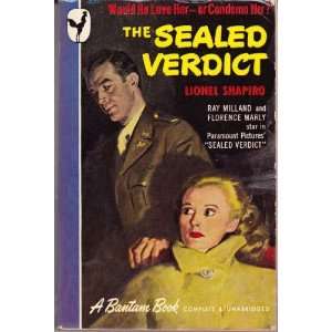  The Sealed Verdict Lionel Shapiro Books