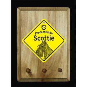 Scottie Dog Protected By Sign Key/Leash Holders: Pet 