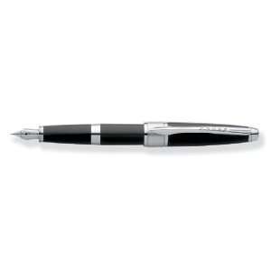 Cross Apogee Black Star Lacquer Extra Fine Point Fountain Pen   AT0126 
