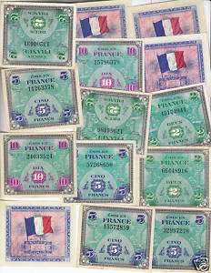 France Allied Military Currency 1 note ef from WWII  