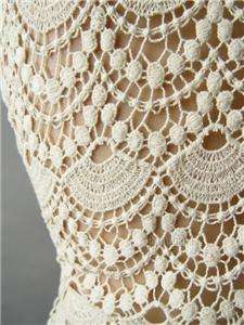 BOHEMIAN Crochet Embroidery Back Boho Long Maxi Dress XL  