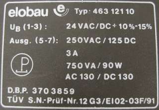 Elobau 24VAC/DC Sensor Control Module 46312110  