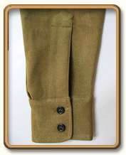 WW2 US Army Officer/NCO Mustard Wool Shirt M  