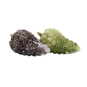  IMAX Purple and Green Glass Grapes, Set of 2
