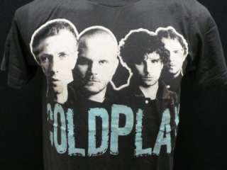 Coldplay music alternative rock band men black t shirtS  