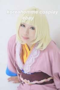 Cosplay wig Blue Exorcist Moriyama Shiemi blonde Ver2  