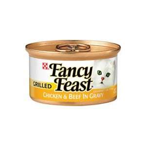 Fancy Feast Grilled Chicken & Beef Feast 24/3 oz cans Pet 