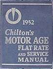 CHILTONS MOTOR AGE FLAT RATE PARTS MANUAL 1968  