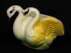 VINTAGE HOLLAND MOLD SWAN POTTERY PLANTER SIGNED HAGES  