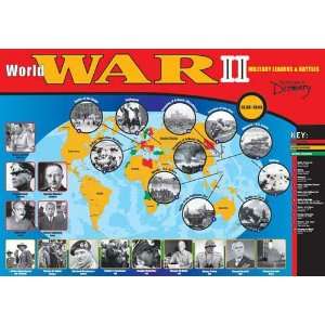  WWII Military Leaders & Battles Chart: Office Products