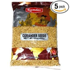 Ramdev 17158 Coriander Seeds 400 Gram Pouch (Pack of 5)  
