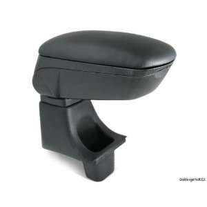  Blk Leather Center Console Armrest for Honda 09 10 Fit 